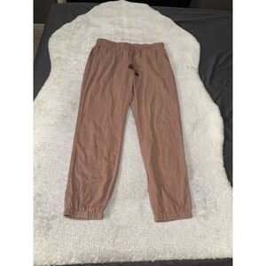 Madewell Womens Pink Linen Blend Jogger Pants Size Small Dusty Rose
